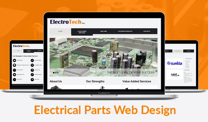 Electrical Parts Web Design
